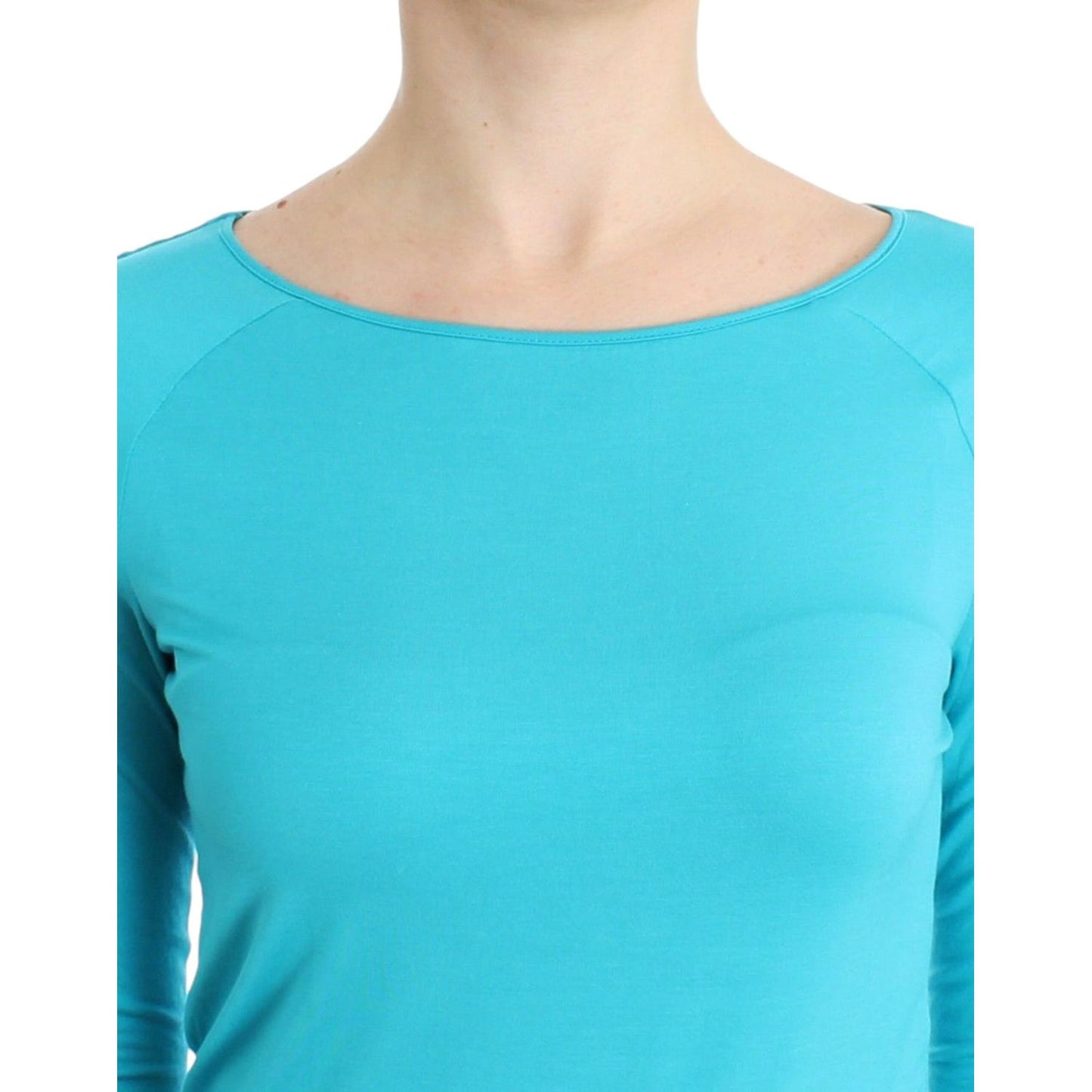 Ermanno Scervino Lingerie Blue Top Blouse Jumper Modal Solid SIG12009-2