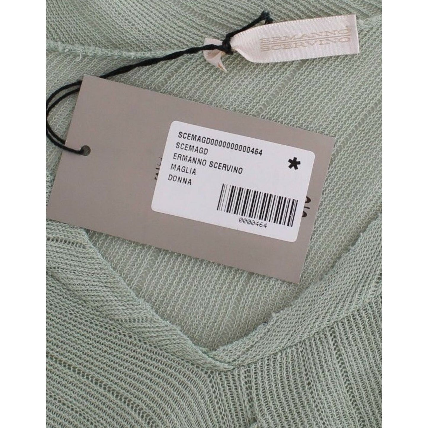 Ermanno Scervino Green Lightweight Knit Sweater Top Blouse SIG12013-1