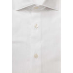 Bagutta White Cotton Men Shirt BA-23948-XXL