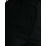 Dolce & Gabbana Black Wool High Waist Tapered Pants PAN74984-40