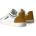 Dolce & Gabbana White Leather LOVE Milano Men Sneakers Shoes MV5376-39.5