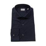 Bagutta Blue Cotton Men Slim Shirt BA-23944-L