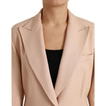 Dolce & Gabbana Beige Cotton Single Breasted Long Coat Jacket JKT3700-40