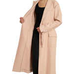 Dolce & Gabbana Beige Cotton Single Breasted Long Coat Jacket JKT3700-40