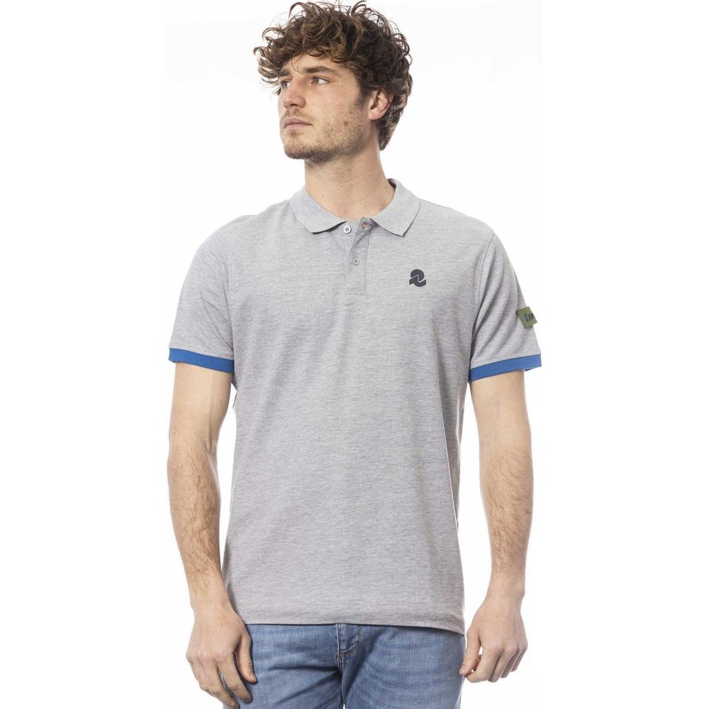 Invicta Gray Cotton Men Polo Shirt IN-24064-S