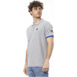 Invicta Gray Cotton Men Polo Shirt IN-24064-S