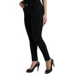 Dolce & Gabbana Black Cotton Mid Waist Skinny Denim Jeans PAN75004-42