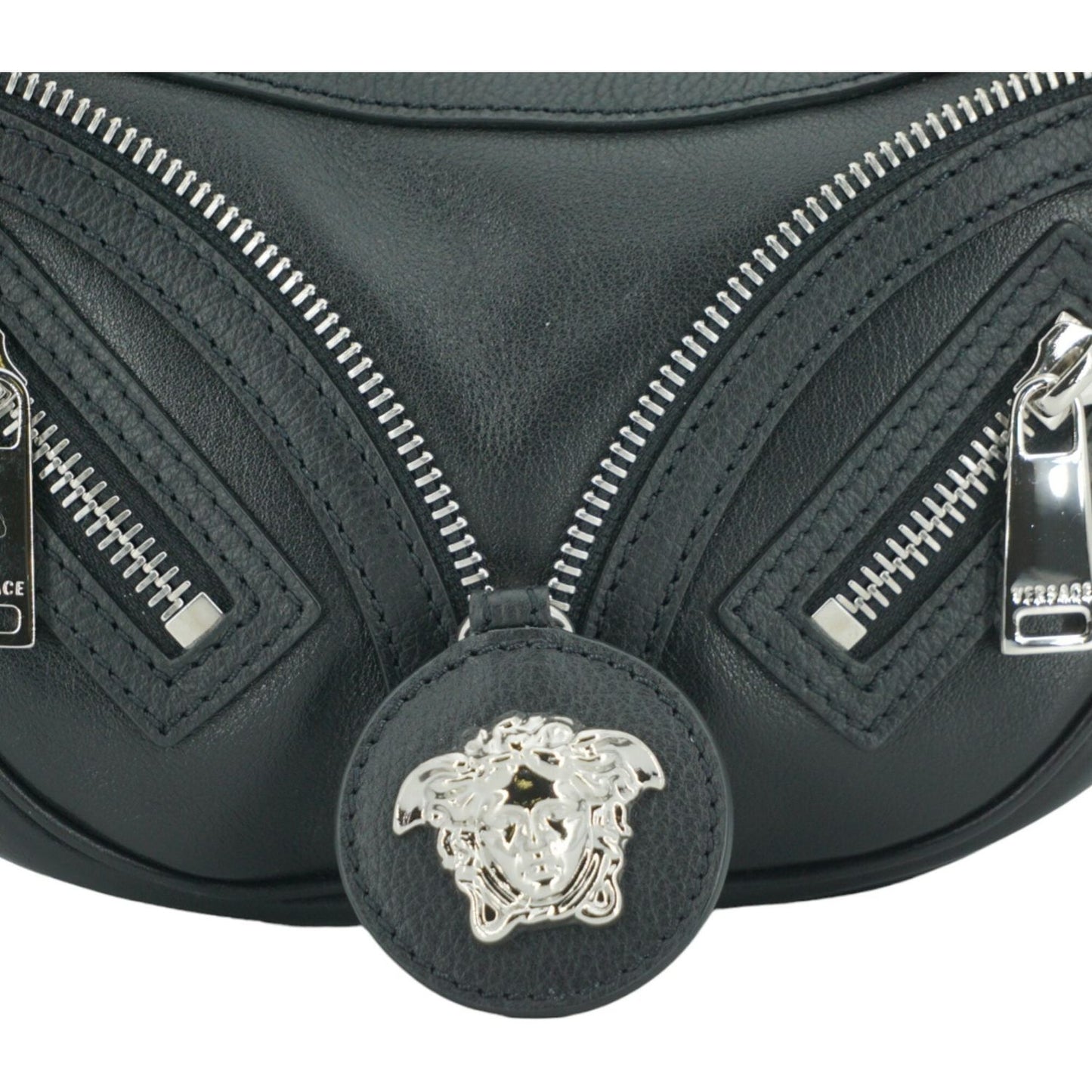 Versace Elegant Black Mini Hobo Shoulder Bag 8056204076473