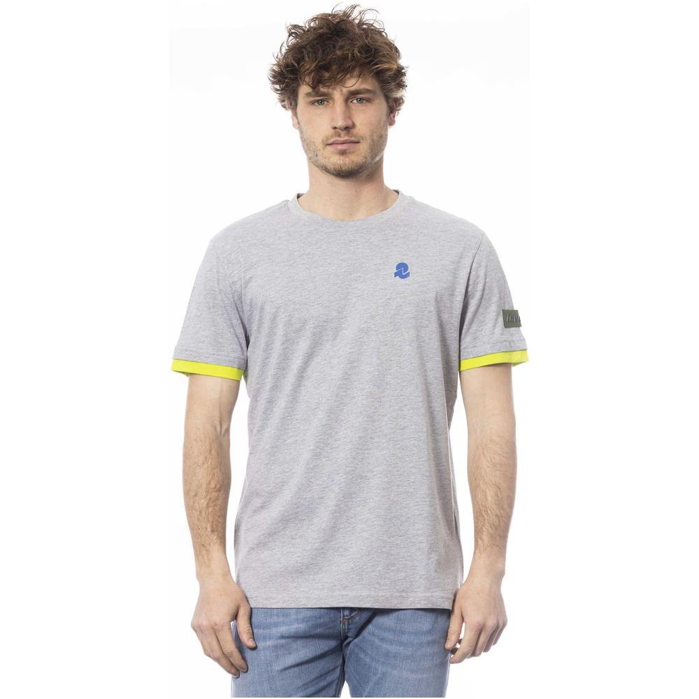 Invicta Gray Cotton Men T-Shirt IN-24045-S