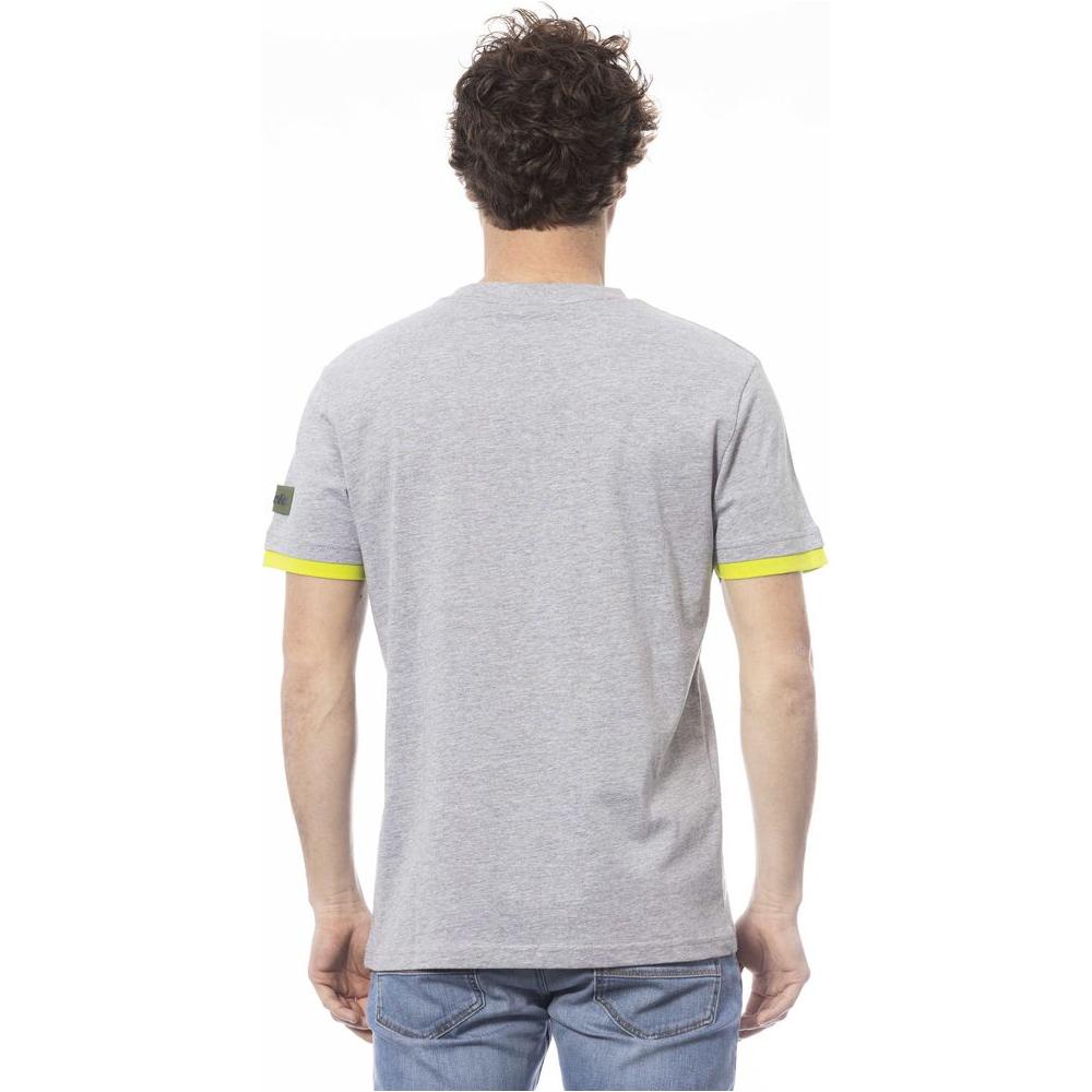 Invicta Gray Cotton Men T-Shirt IN-24045-S