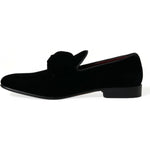 Dolce & Gabbana Black Velvet Loafers Formal Dress Shoes MV5422-40