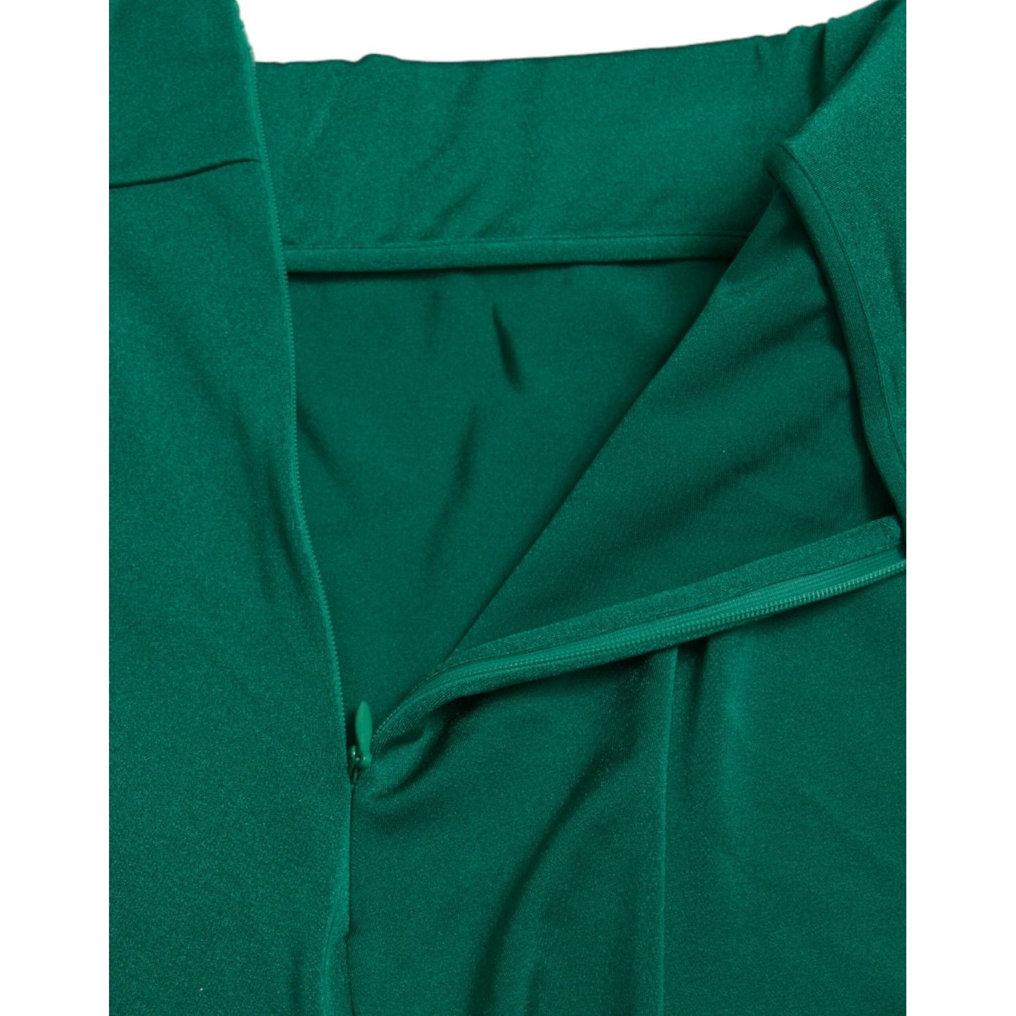 Dolce & Gabbana Green Nylon Stretch Slim Leggings Pants PAN74939-40