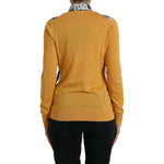 Dolce & Gabbana Multicolor Patchwork Cashmere Henley Sweater TSH84833-46