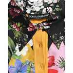 Dolce & Gabbana Multicolor Patchwork Cashmere Henley Sweater TSH84833-46