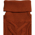 Dolce & Gabbana Brown Wool Knit Turtleneck Pullover Sweater TSH84323-38