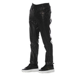 Trussardi Sleek Black Leather Trousers for Men TR-24082-IT50-FBB-176
