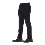 Trussardi Black Virgin Wool Men Trouser TR-24080-IT44 | XS