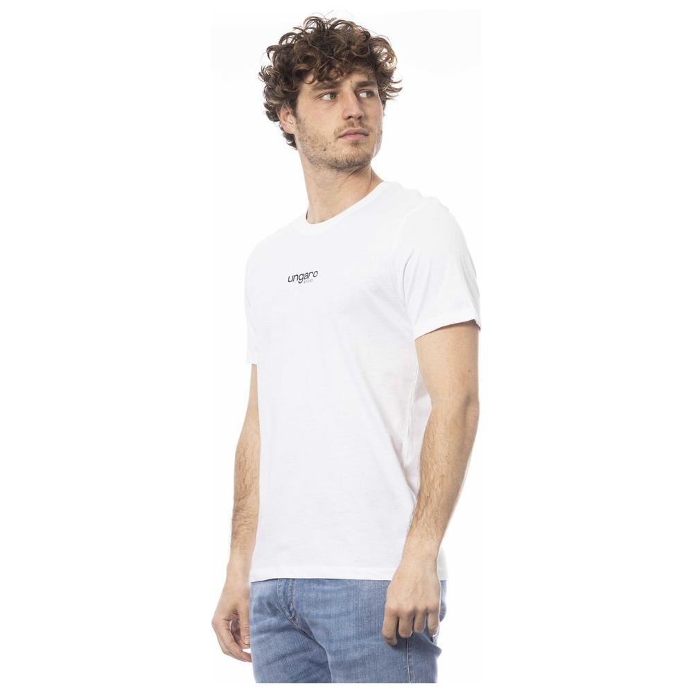 Ungaro Sport White Cotton Men T-Shirt UN-24068-M