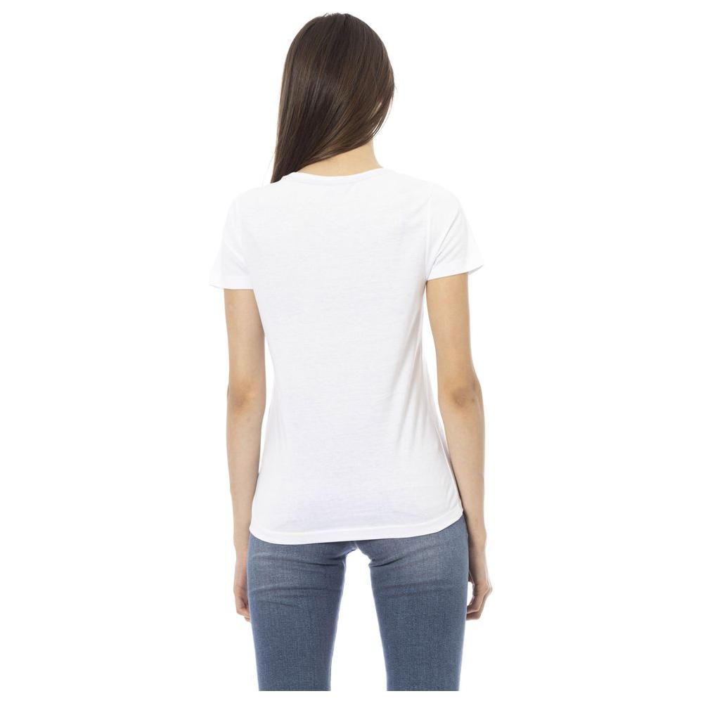 Trussardi Action White Cotton Women T-Shirt TR-24164-XS