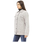 Jacob Cohen Gray Cotton Women Jacket JA-24194-IT40|S
