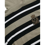 Dolce & Gabbana Multicolor Stripe Wool Logo Pullover Sweater TSH84526-42