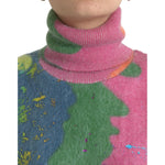 Dolce & Gabbana Multicolor Mohair Turtleneck Pullover Sweater TSH84531-42
