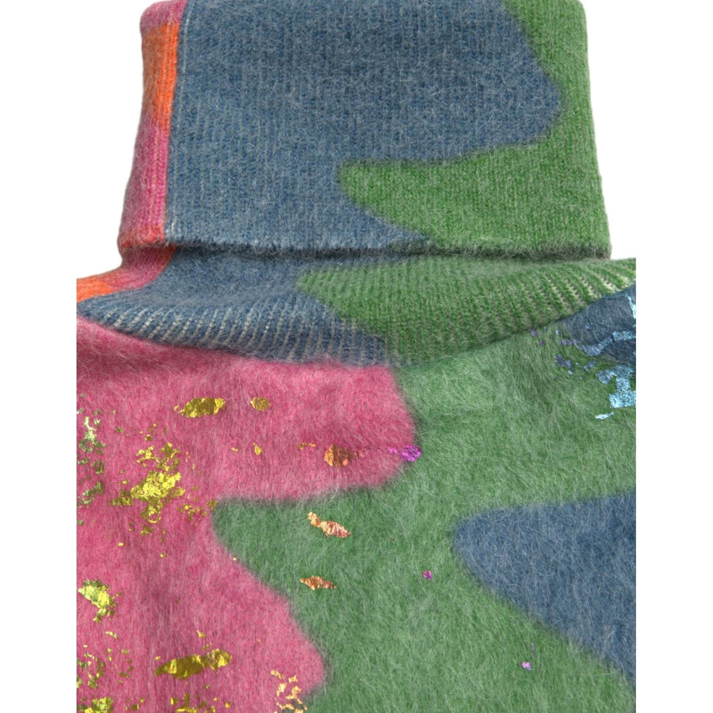 Dolce & Gabbana Multicolor Mohair Turtleneck Pullover Sweater TSH84531-42