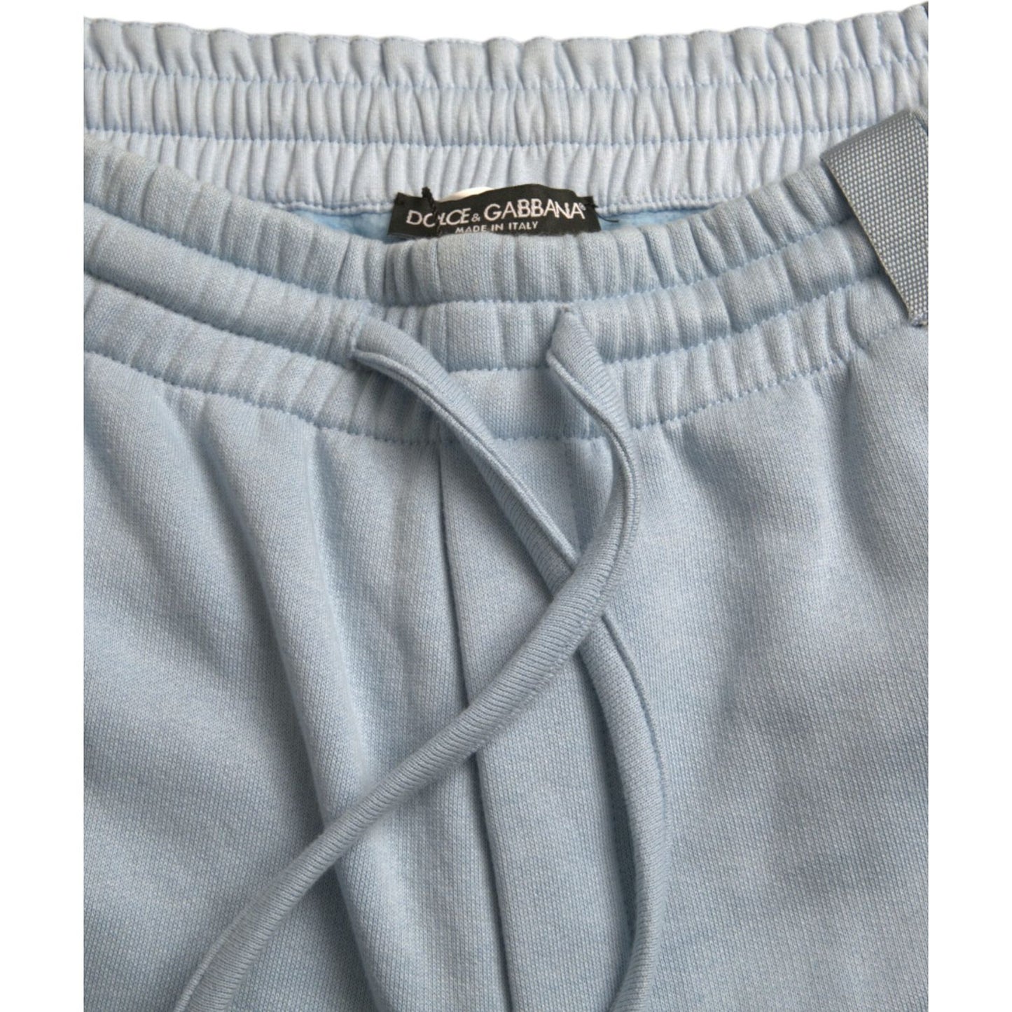 Dolce & Gabbana Light Blue Cotton Sweatpants Men Jogger Pants PAN75064-48