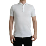 Dolce & Gabbana White Collared Short Sleeve Crown T-shirt TSH85165-44