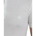 Dolce & Gabbana White Collared Short Sleeve Crown T-shirt TSH85165-44