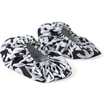Dolce & Gabbana White Logo Print Nylon Slip On Flats Shoes LA10886-39