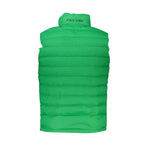La Martina Sleek Sleeveless Green Jacket with Embroidery LA-27014-XXL-FBB-230