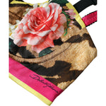 Dolce & Gabbana Multicolor Floral Sleeveless Bustier Crop Top BIK1785-40