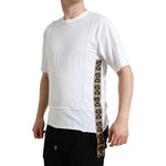 Dolce & Gabbana White Logo Crew Neck Short Sleeves T-shirt TSH84657-44