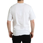 Dolce & Gabbana White Logo Crew Neck Short Sleeves T-shirt TSH84657-44