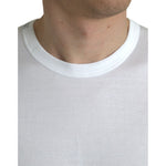 Dolce & Gabbana White Logo Crew Neck Short Sleeves T-shirt TSH84657-44