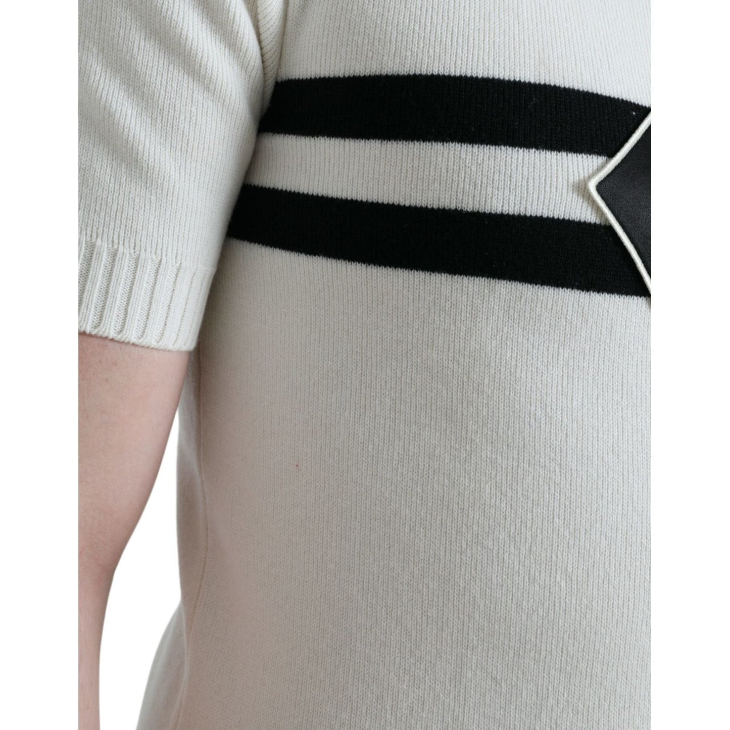 Dolce & Gabbana White DG Logo Collared Henley Shirt T-shirt TSH84663-42