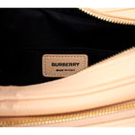 Burberry Small Branded Peach Pink Grainy Leather Camera Crossbody Bag 56033