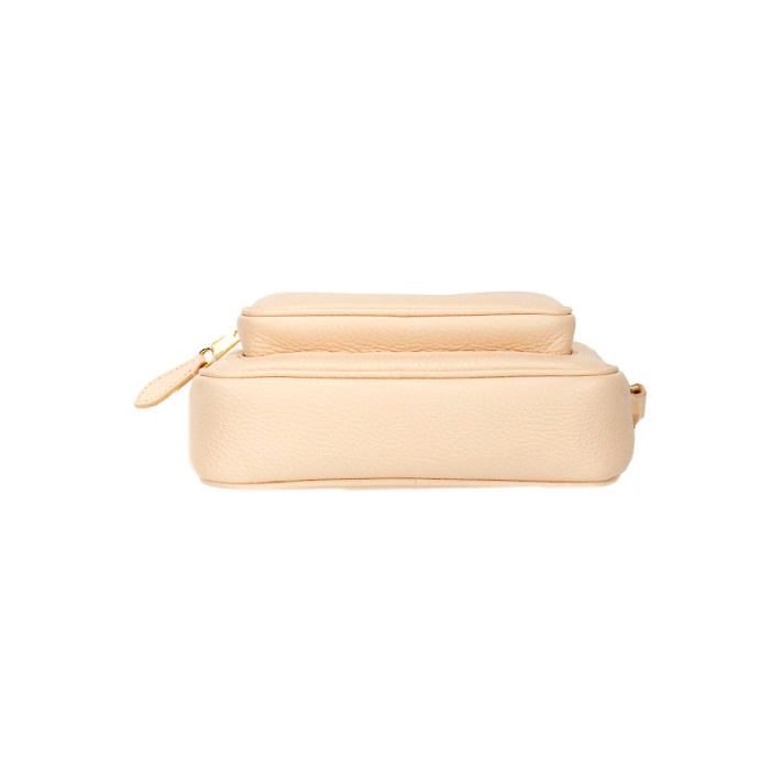 Burberry Small Branded Peach Pink Grainy Leather Camera Crossbody Bag 56033