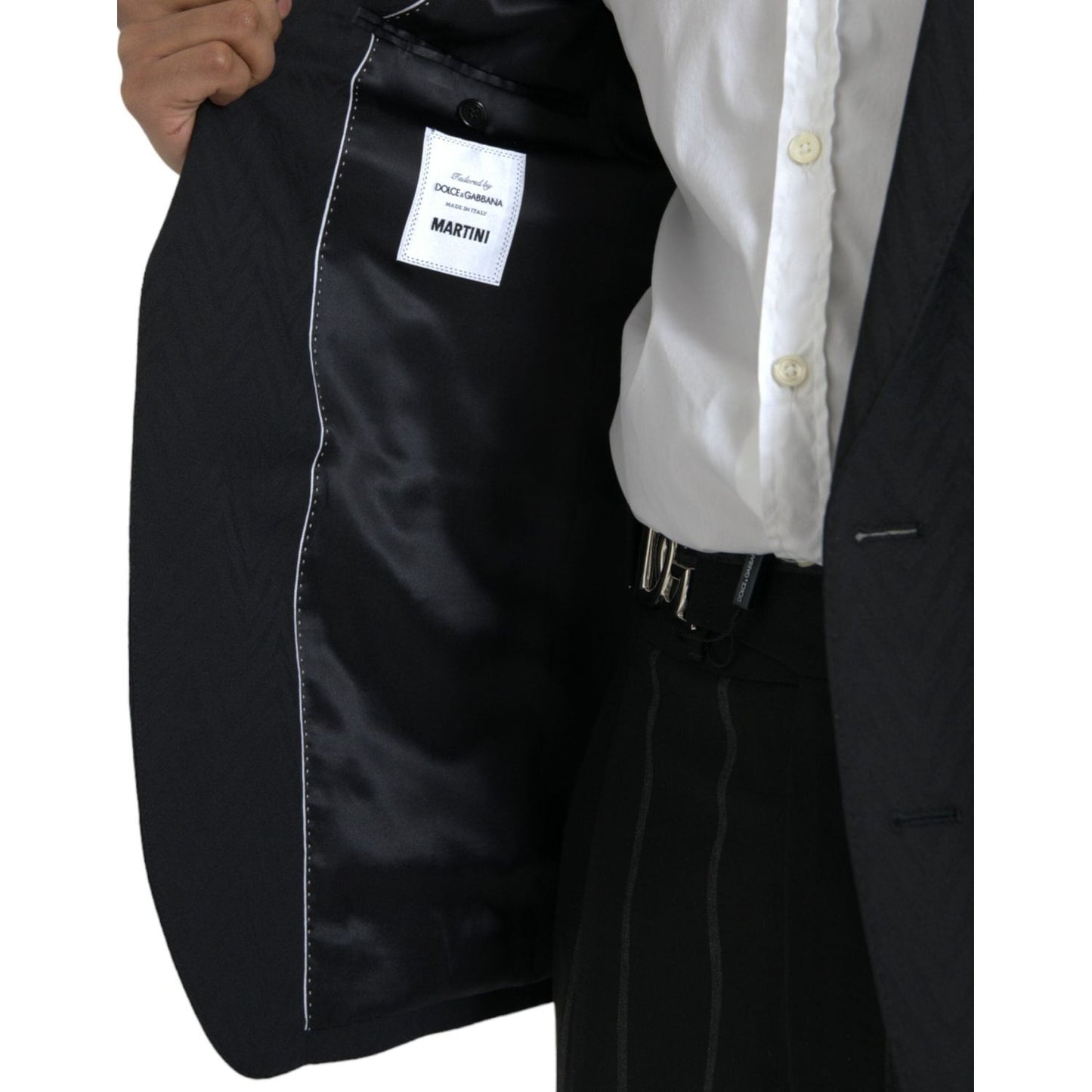 Dolce & Gabbana Black MARTINI Slim Fit Jacket Coat Blazer JKT4057-48