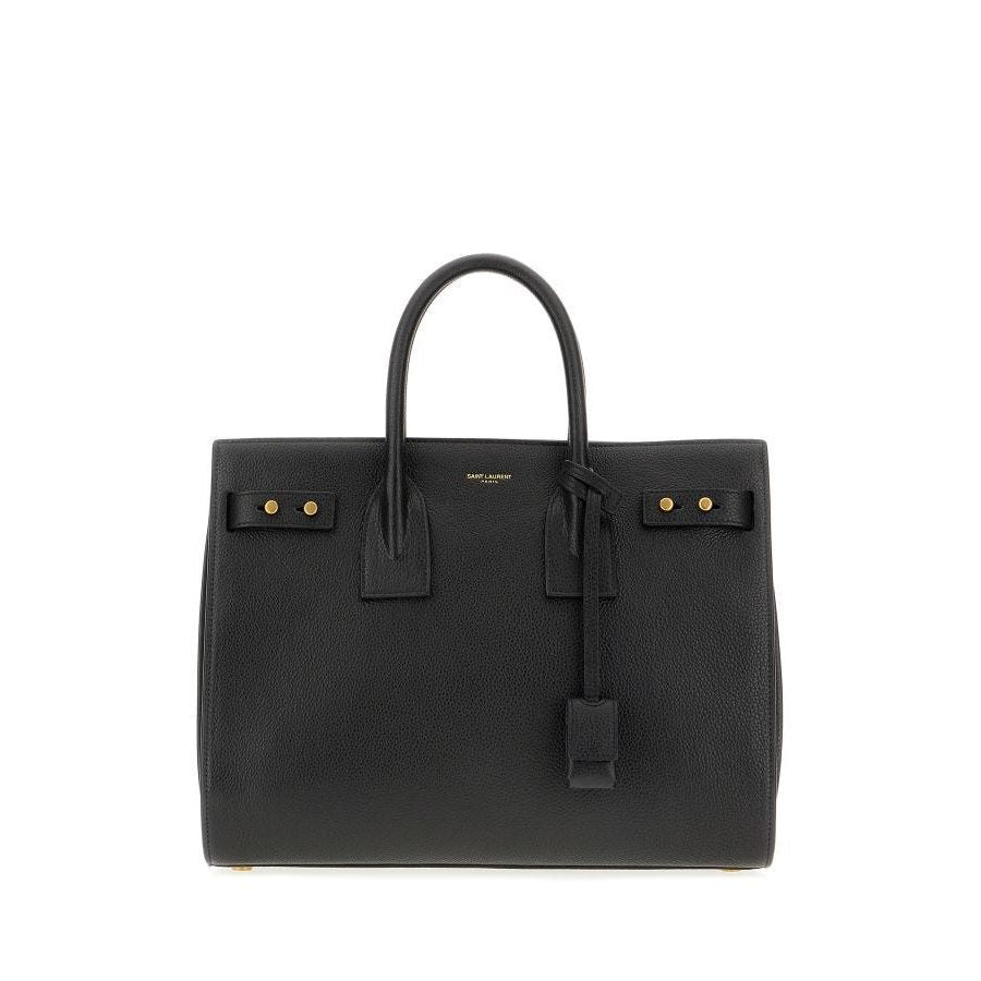 Saint Laurent Black Calf Leather Sac De Jour Handbag 717447DTI0W_1000