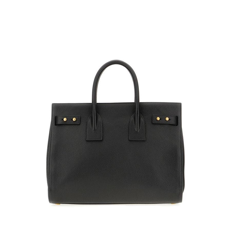 Saint Laurent Black Calf Leather Sac De Jour Handbag 717447DTI0W_1000