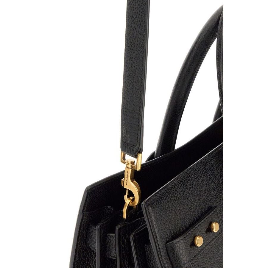 Saint Laurent Black Calf Leather Sac De Jour Handbag 717447DTI0W_1000