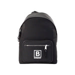Burberry Abbeydale Branded Stamp Black Nylon Backpack Shoulder Bookbag 56125