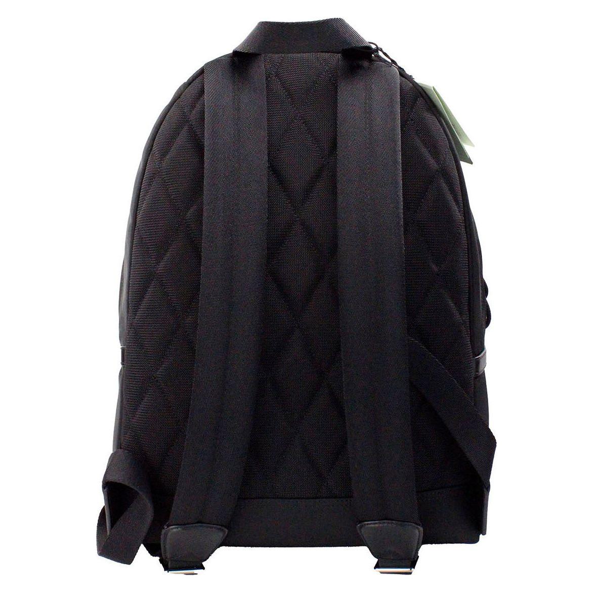 Burberry Abbeydale Branded Stamp Black Nylon Backpack Shoulder Bookbag 56125