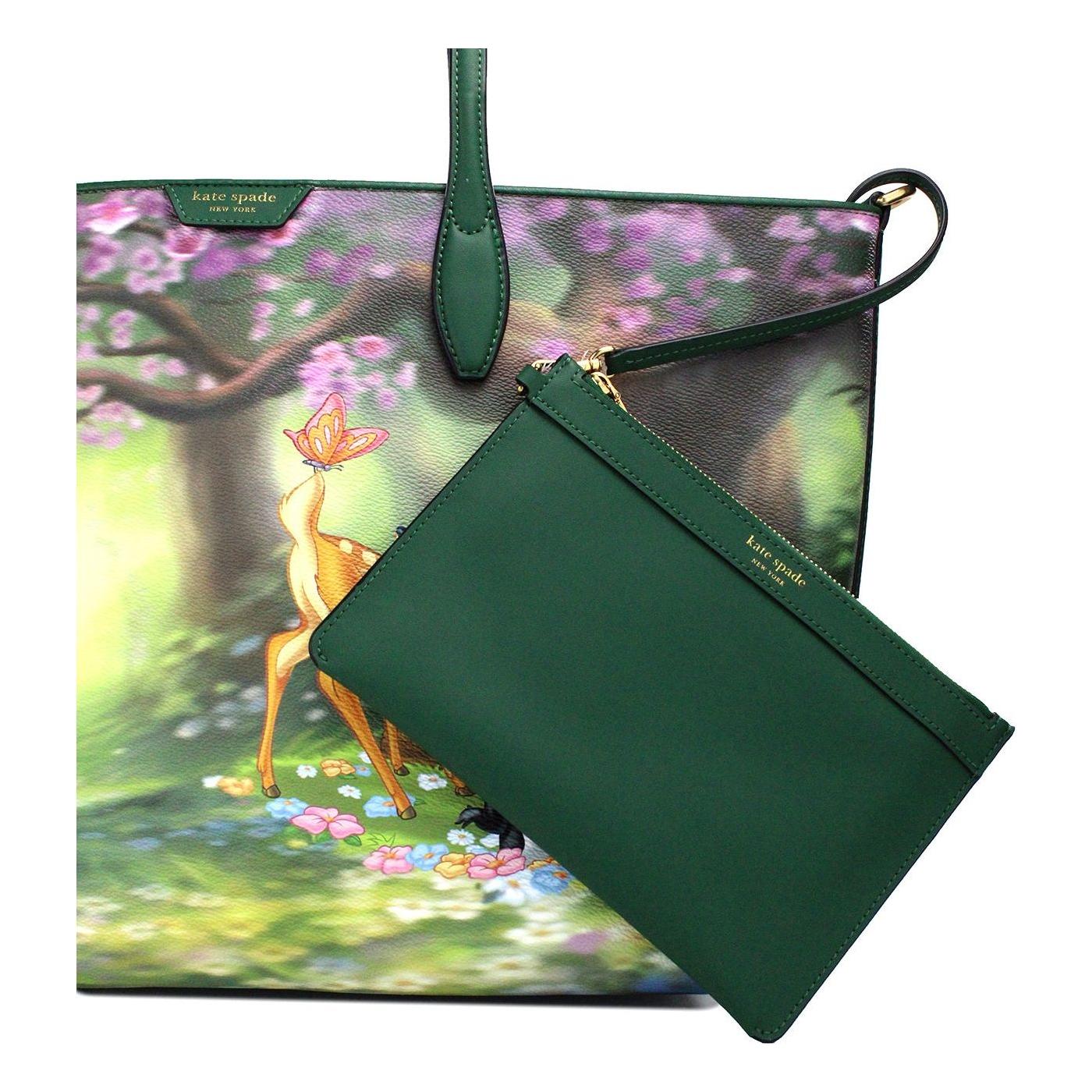 Kate Spade Disney Sutton Bambi Coated Canvas Shoulder Tote Handbag Purse 59848