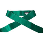 Dolce & Gabbana Green Silk Satin Waist Women Belt WMB390-38