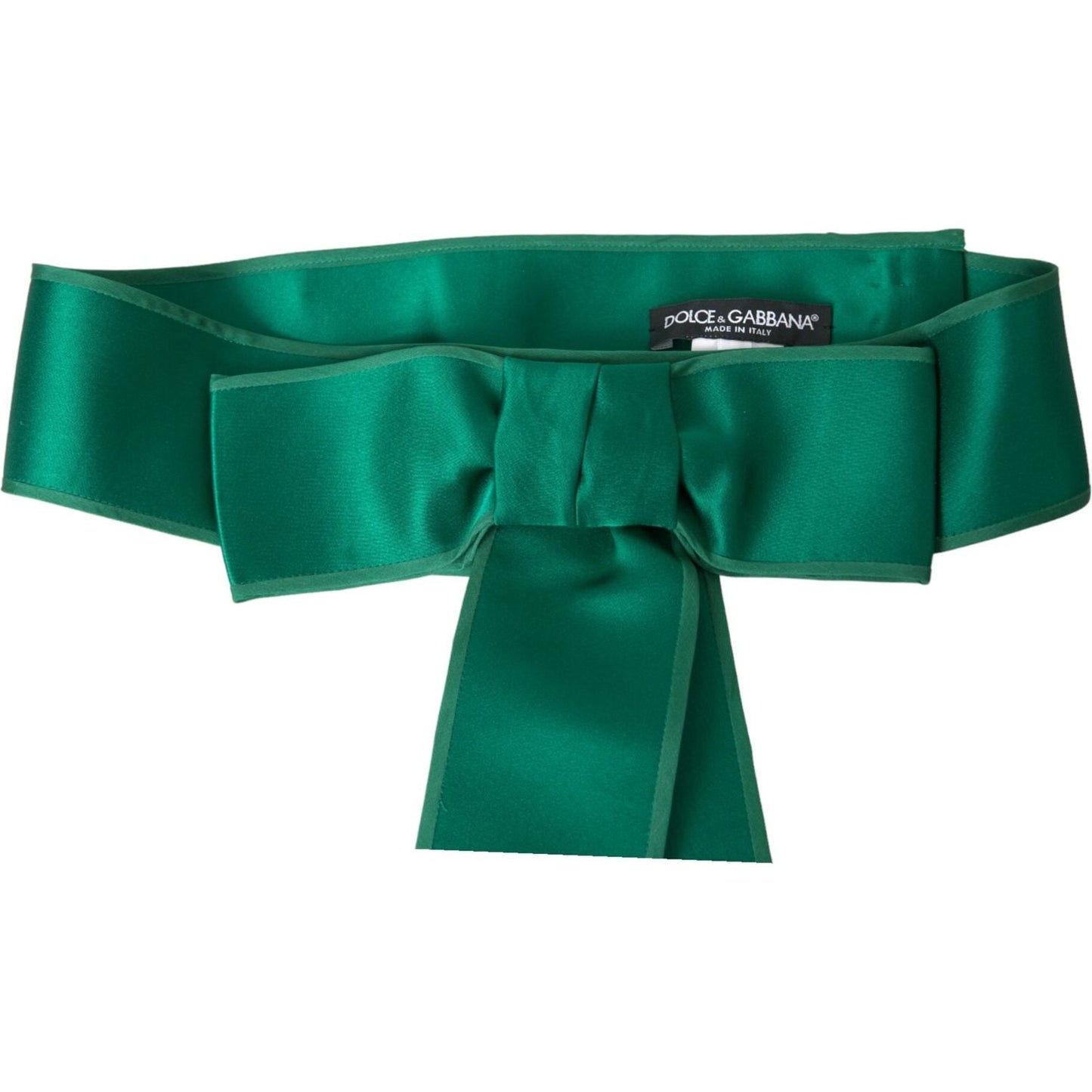 Dolce & Gabbana Green Silk Satin Waist Women Belt WMB391-42