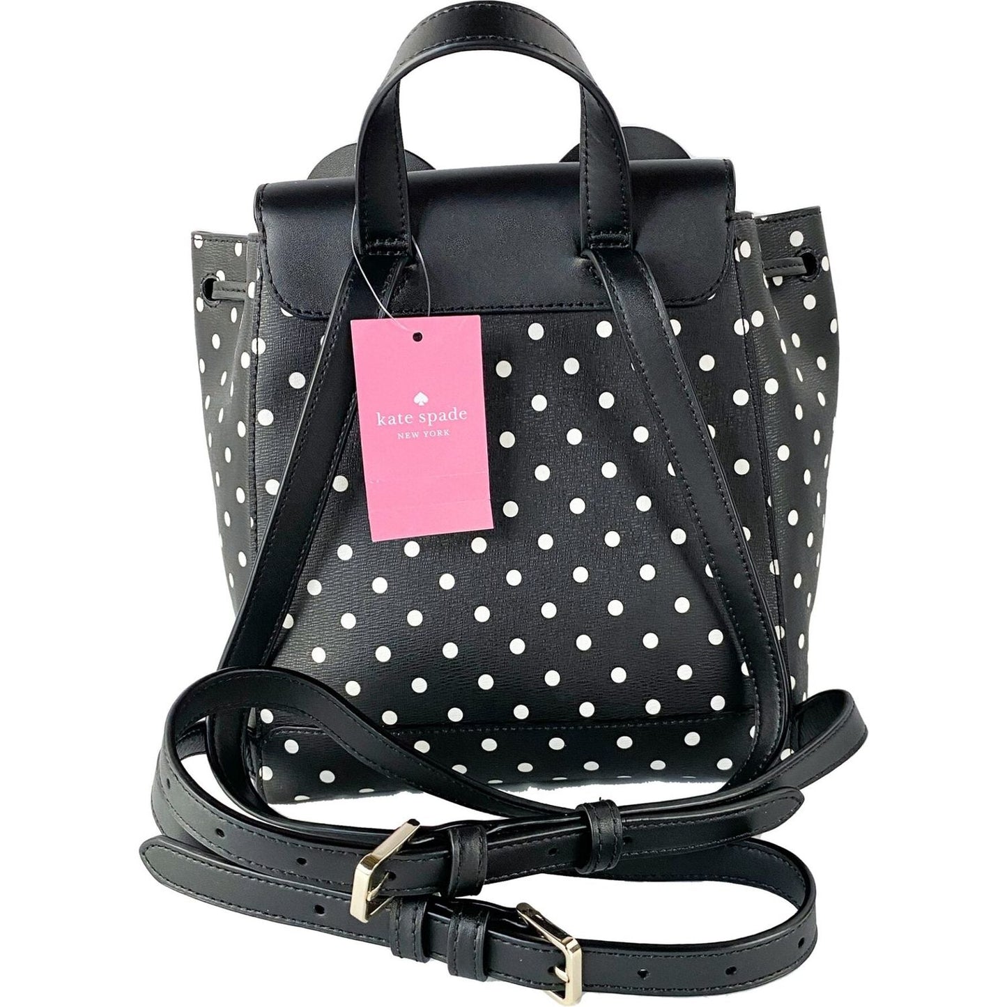 Kate Spade Disney Minnie Mouse Medium Leather Backpack Bookbag Bag 63266
