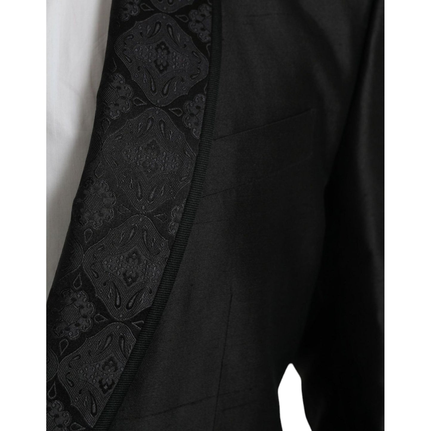 Dolce & Gabbana Black MARTINI Single Breasted Coat Blazer JKT4023-48